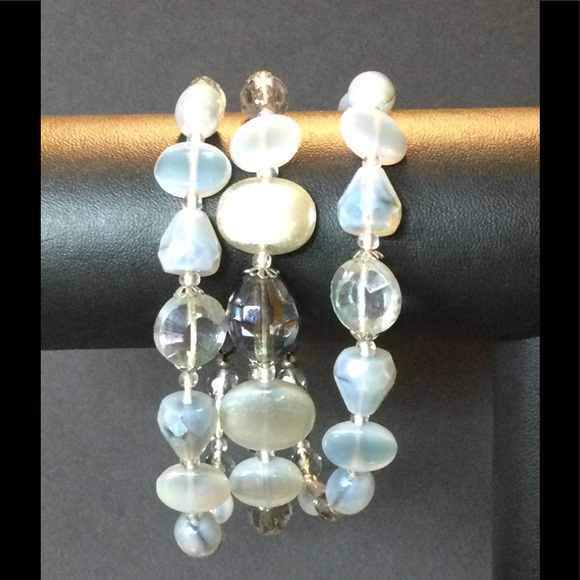 Vintage Three Strand Bracelet Made in Germany - Picture 2 of 7